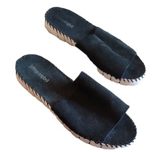 Jeffery Campbell Black Pave Sneaker Platform Sandal 9.5